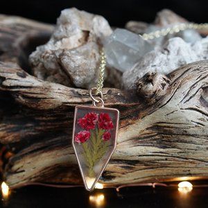 Red Flower Necklace
